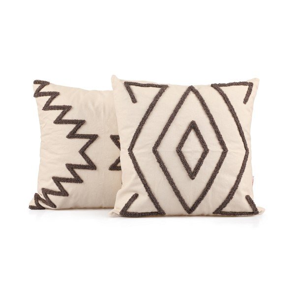 Set di 2 federe in cotone , 43 x 43 cm Rustic - Joynodes