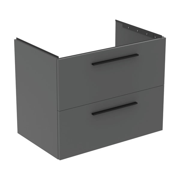 Mobile per lavabo grigio a sospensione 80x63 cm i.Life B - Ideal Standard-image-4