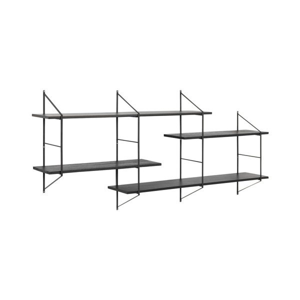 Scaffale metallico a castello nero Belfast - Actona