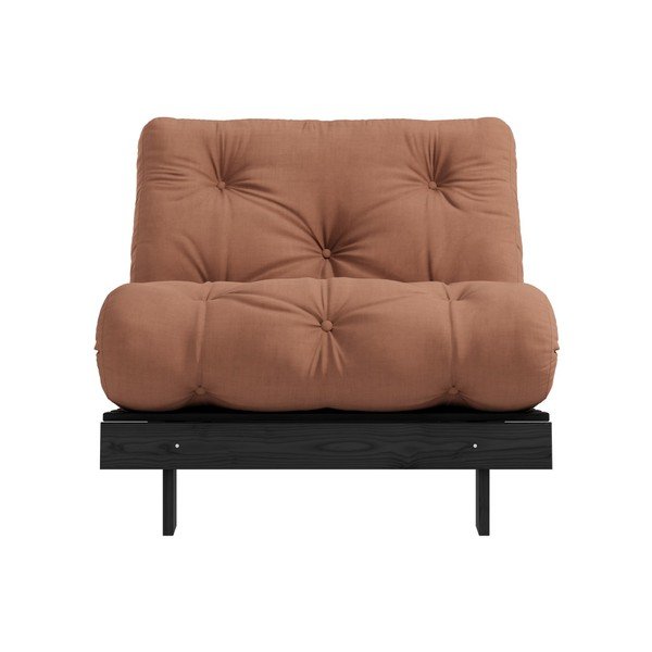 Poltrona Variable nero/marrone argilla Roots - Karup Design-image-3
