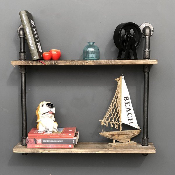 Scaffale in legno Raffo Pipe - Evila Originals-image-1