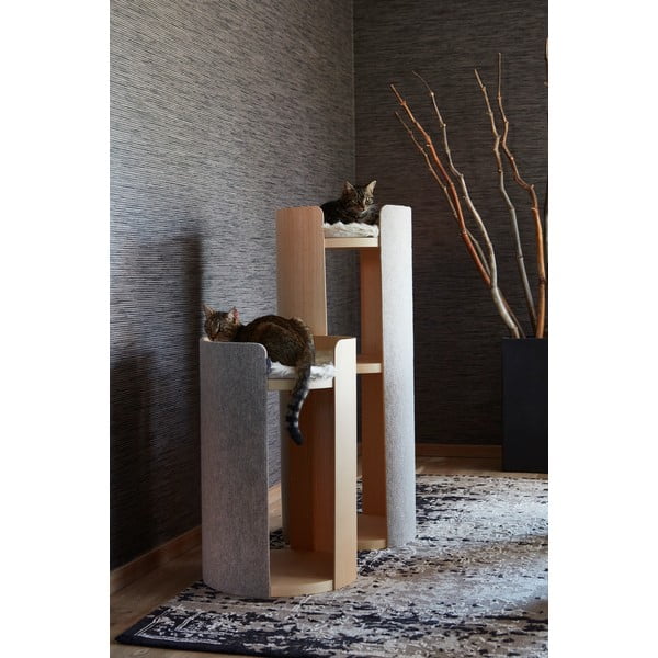 Tiragraffi per gatti a torre Torre Ash Natural M - MiaCara-image-1