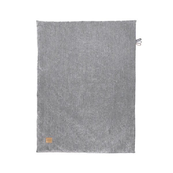 Coperta per bambini grigia in velluto a coste 100x77 cm – Meowbaby