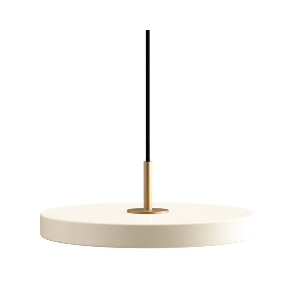 Apparecchio a sospensione dimmerabile LED crema con paralume in metallo ø 31 cm Asteria Plus Mini - UMAGE
