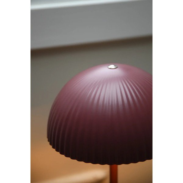 Lampada da tavolo rossa in metallo con paralume in metallo (altezza totale 33,5 cm) Zin – Markslöjd-image-2