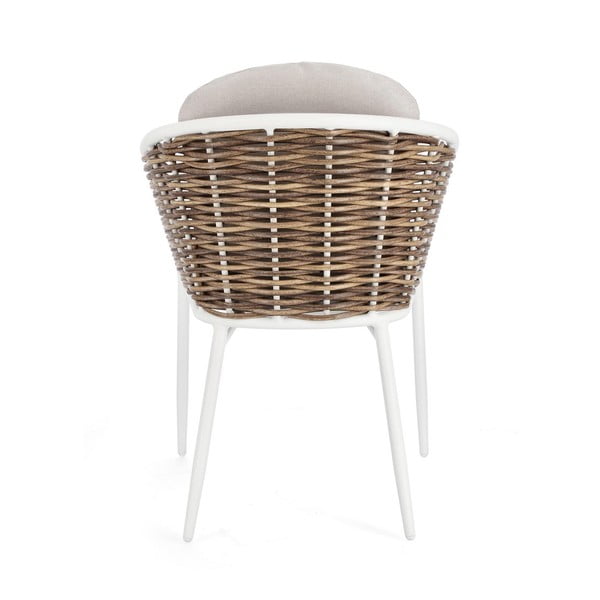 Sedia da esterno bianca in metallo Maribela   – Bizzotto-image-4