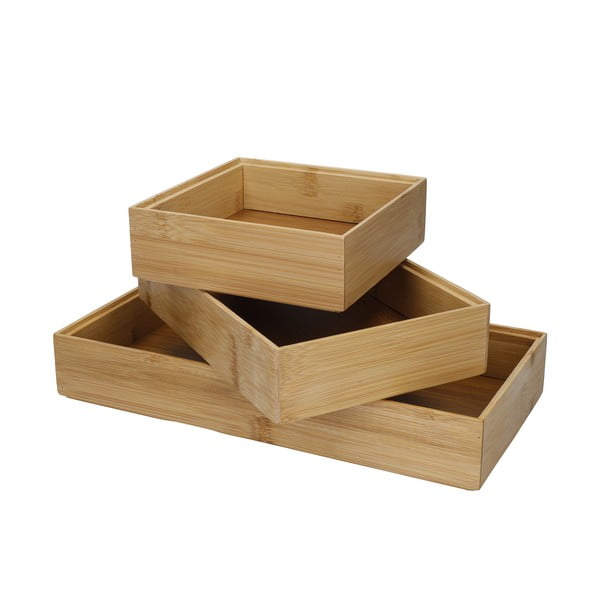 Set di 3 organizer per cassetti in bambù Copco - Kitchen Craft