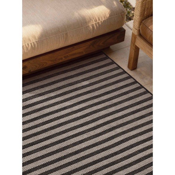 Tappeto da interno/esterno nero/color crema 160x230 cm Haringey Linley – Ted Baker-image-3