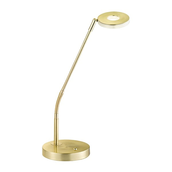 Lampada da tavolo a LED dimmerabile in oro (altezza 60 cm) Dent - Fischer & Honsel