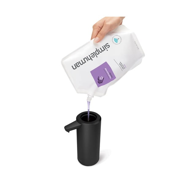 Dispenser di sapone in acciaio nero touchless 266 ml - simplehuman-image-4