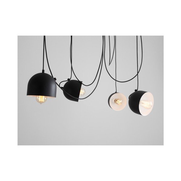 Lampada a sospensione nera per 4 lampadine Popo - CustomForm-image-4