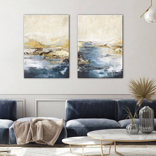 Obraz s ručně malovanými prvky 60x80 cm Astonish – Malerifabrikken-image-1