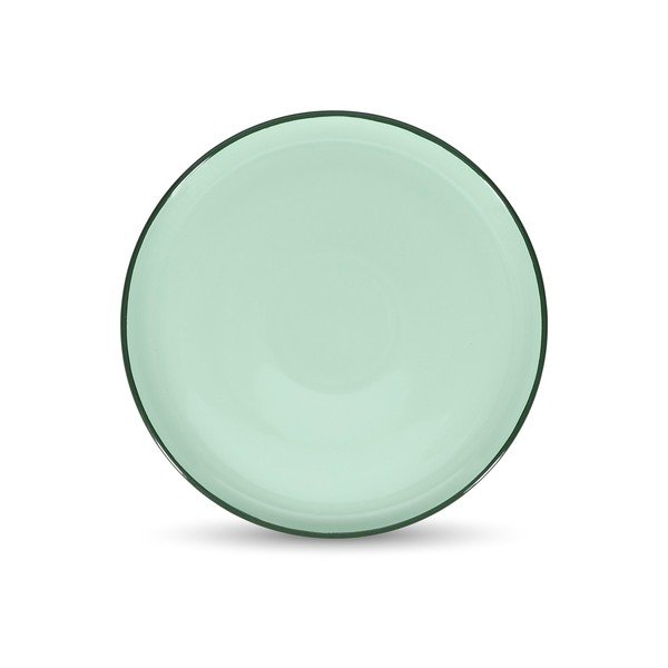 Piatto verde in gres ø 26 cm Duo – ONA