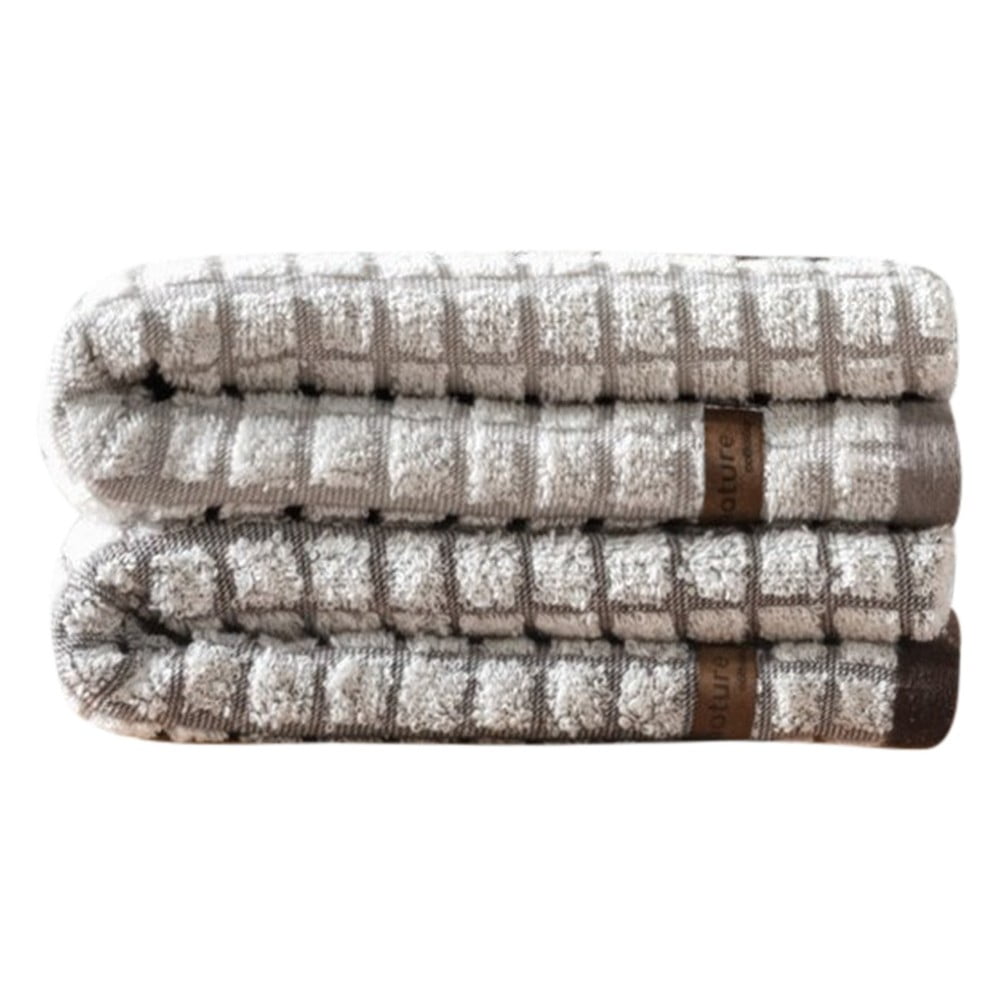 Set di asciugamani tipo terry marroni/beige 4 pz 50x90 cm Nature – Foutastic | Asciugamani per bagno