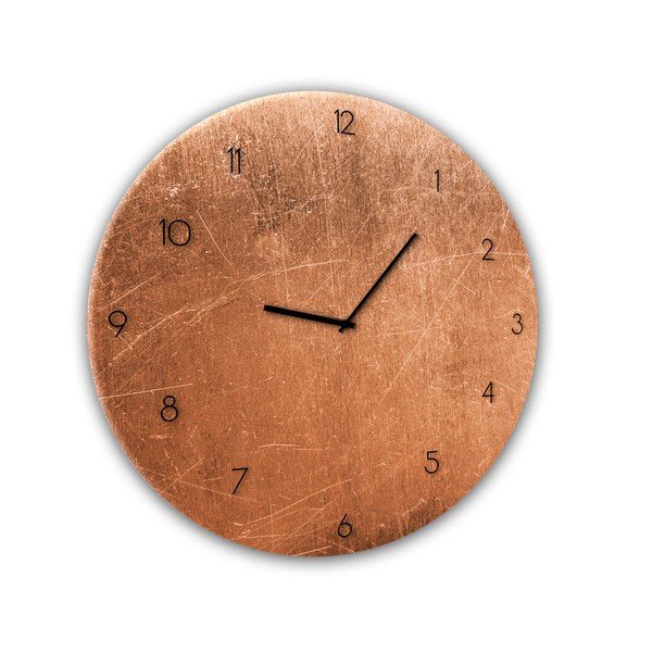Orologio da parete in vetro , ⌀ 30 cm Copper - Styler-image-1