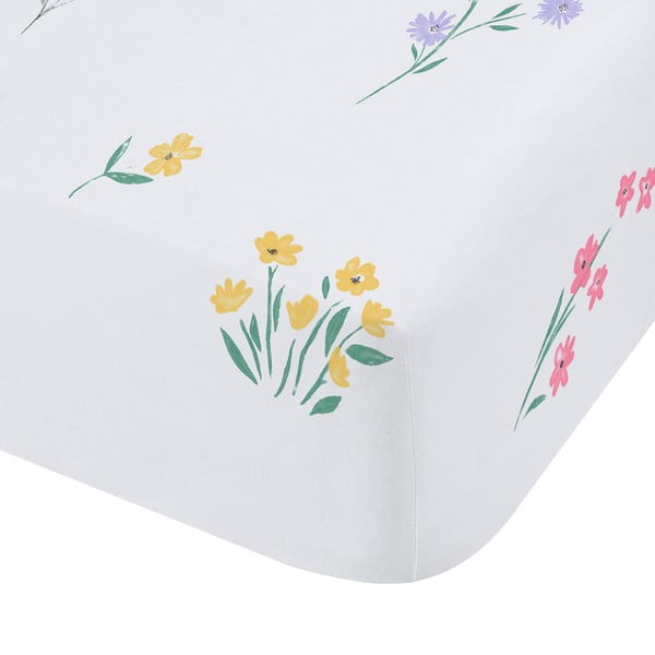 Lenzuolo con angoli per bambini bianco per culla 70x140 cm Bunny Tails Ditsy Flowers – Catherine Lansfield