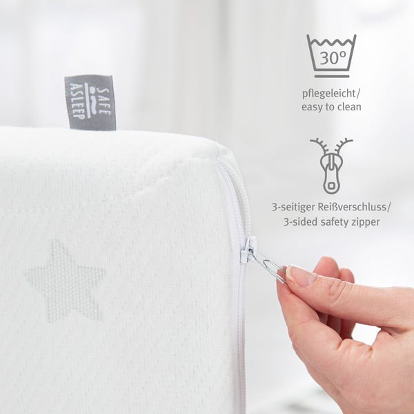 Materasso per bambini in schiuma sfoderabile 99x114 cm Safe Asleep® – Roba-image-1