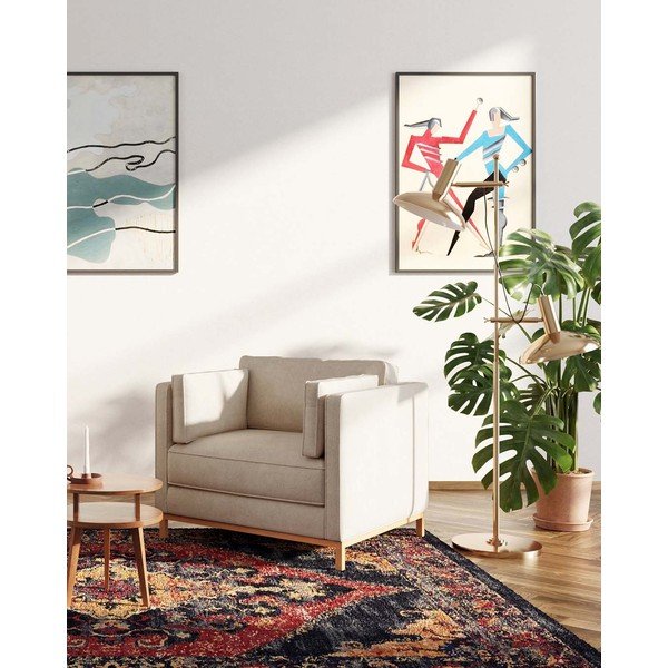 Poltrona relax in velluto beige Celerio - Ame Yens-image-4