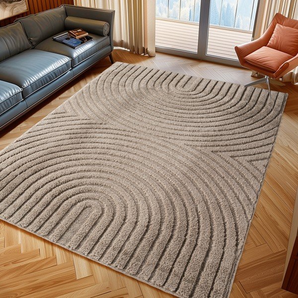 Tappeto beige in misto iuta 240x340 cm Art 1122 – Ayyildiz Carpets-image-1