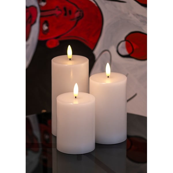 Candele LED in set da 3 (altezza 15 cm) Sille Rechargeable - Sirius-image-2