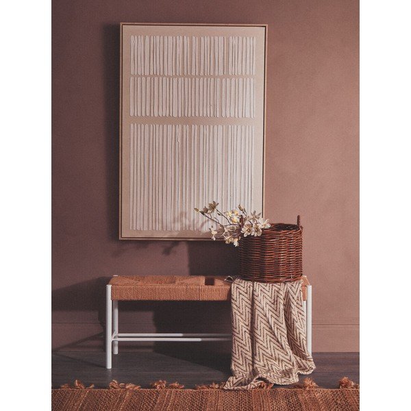 Panchina di colore naturale in legno massiccio Bandar – Premier Housewares-image-1