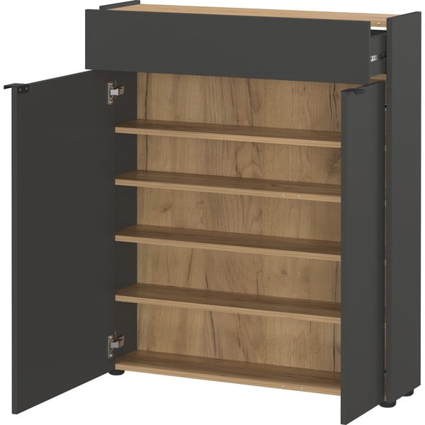 Armadietto color antracite 82x102x22 cm Ameca – Germania-image-2