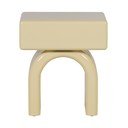 Comodino giallo chiaro lucido Zorel – WOOOD