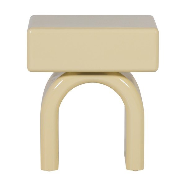 Comodino giallo chiaro lucido Zorel – WOOOD