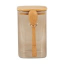Barattolo in vetro marrone con coperchio e cucchiaio in legno Barattolo, altezza 16 cm - PT LIVING