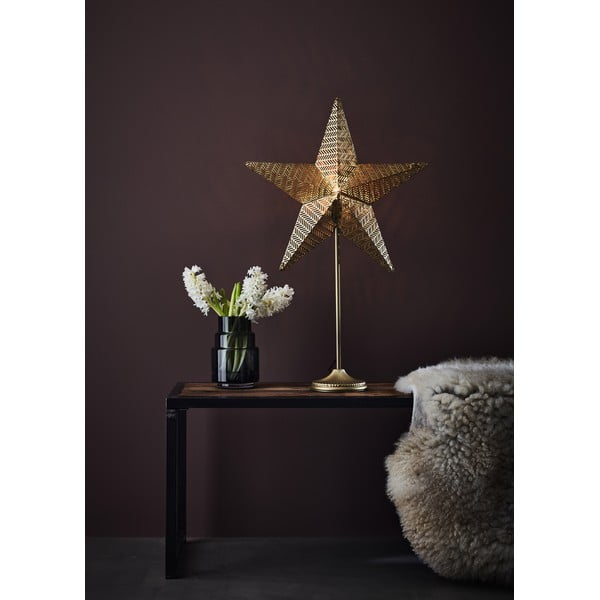 Decorazione luminosa con motivo natalizio in colore oro ø 48 cm Rustic - Markslöjd-image-1