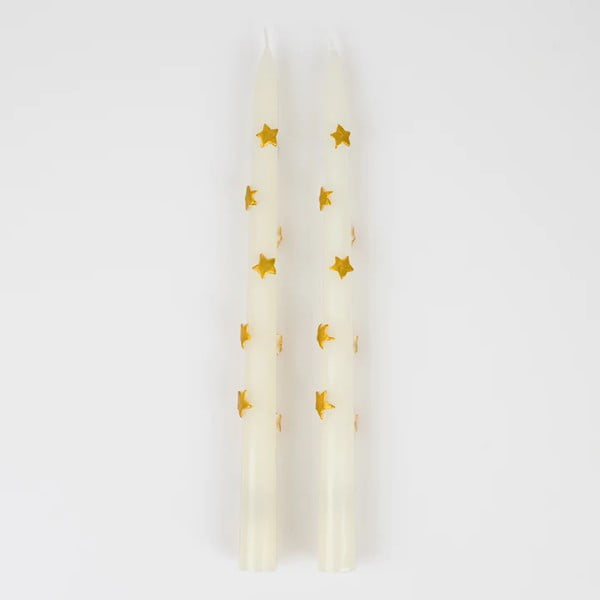 Candele in set da 2 pezzi tempo di combustione 5 h Star - Meri Meri-image-4