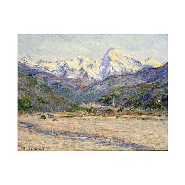 Obraz Claude Monet - The Valley of the Nervia, 50x40 cm