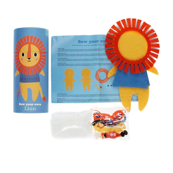 Set creativo per cucire Sew Your Own Lion - Rex London