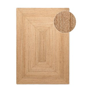 Tappeto di colore naturale in iuta reversibile e tessuto a mano 200x300 cm Sharmila Natural Brown – Hanse Home