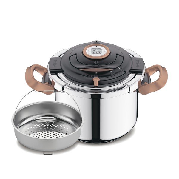 Pentola a pressione in acciaio inox 6 l Clipso+ Precision - Tefal