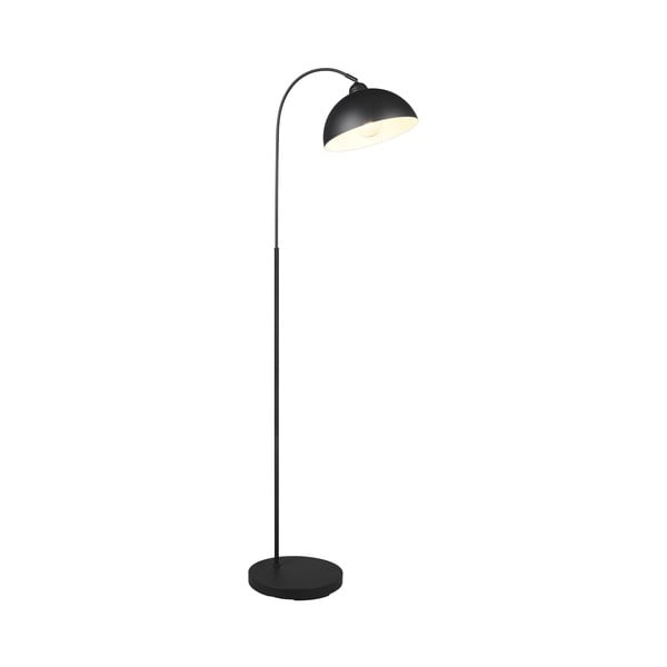 Lampada da terra nera con paralume in metallo (altezza totale 170 cm) Sierra – Trio