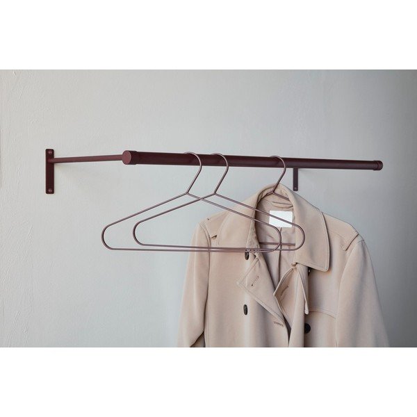 Attaccapanni da parete burgundy in acciaio inox 90 cm Hang-It – Mette Ditmer Denmark-image-2