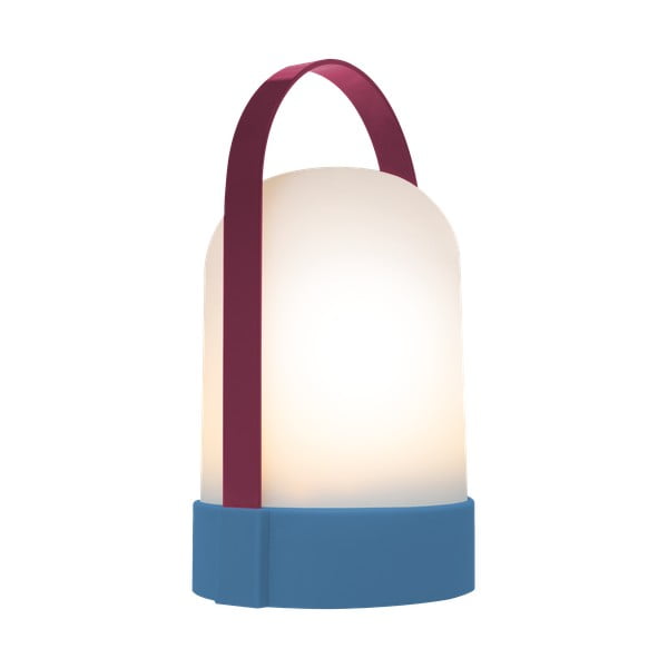 Lampada da tavolo a LED dimmerabile rosso-blu (altezza 25 cm) Uri - Remember