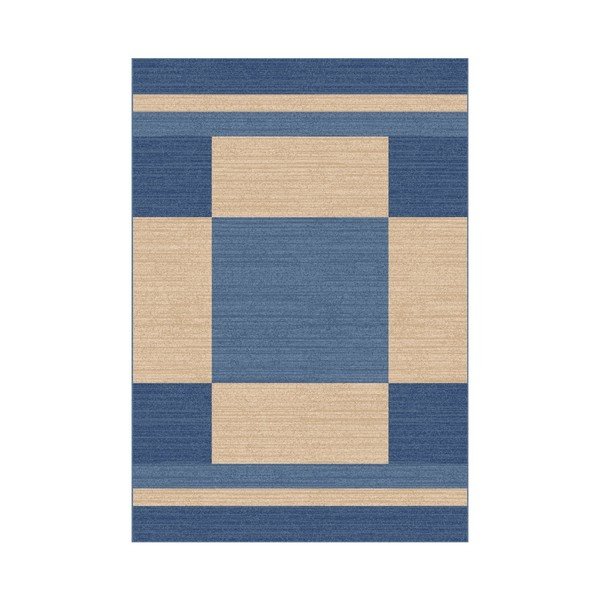 Tappeto Boras blu e beige, 57 x 110 cm - Universal