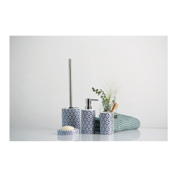 Distributore di sapone in ceramica blu Lorca - Wenko-image-2