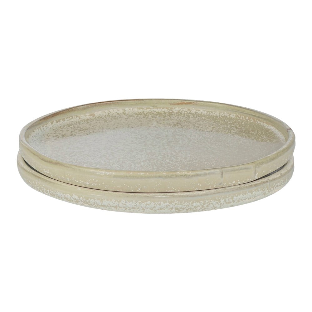 Piatti beige in set di 2 pezzi in pietra ø 20 cm Sand Grain - Mette Ditmer Denmark | Piatti