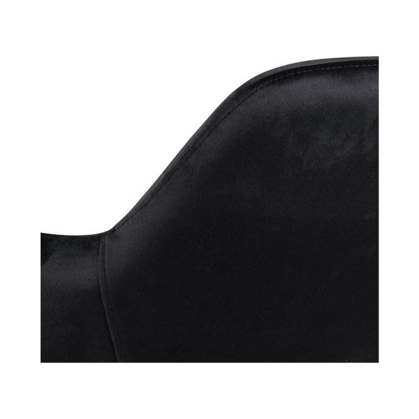 Poltrona in velluto nero Lima - Actona-image-1