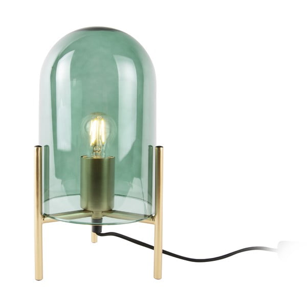 Lampada da tavolo in vetro verde Bell, altezza 30 cm - Leitmotiv