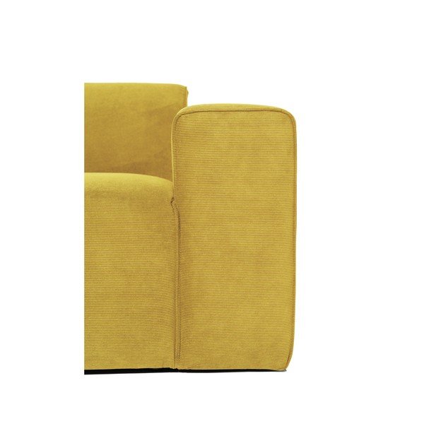 Divano angolare in velluto a coste giallo (angolo sinistro) Sting - Scandic-image-4