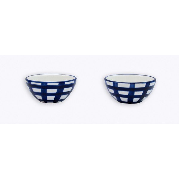 Set di 2 ciotole in ceramica Blue Lines - Madre Selva