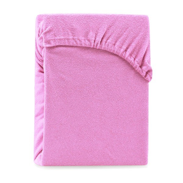 Lenzuolo con angoli rosa ad alto contenuto di cotone, 100/120 x 200 cm Ruby - AmeliaHome-image-2