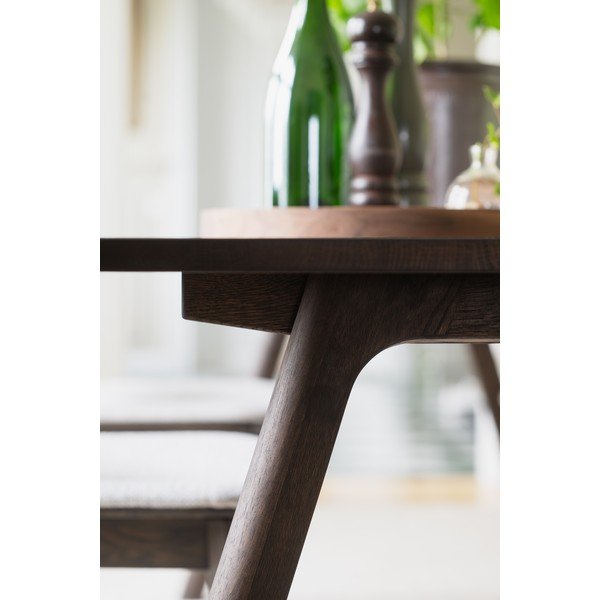 Tavolo da pranzo in rovere massiccio allungabile 95x220 cm Clapperton – Rowico-image-4