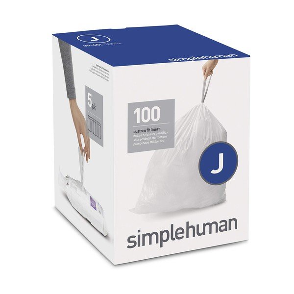Sacchetti della spazzatura con chiusura 100 pz 45 l J – simplehuman