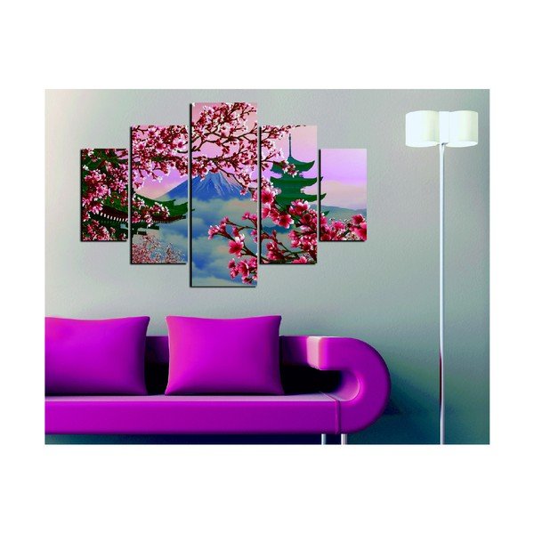 Quadro a più parti Vista Giappone, 92 x 56 cm - Wallity-image-1