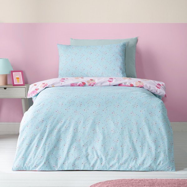 Set copripiumino e federa da bambini rosa per letto singolo 135x200 cm Sweet Treats – Catherine Lansfield-image-3